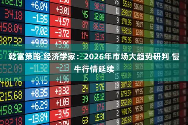 乾富策略 经济学家：2026年市场大趋势研判 慢牛行情延续